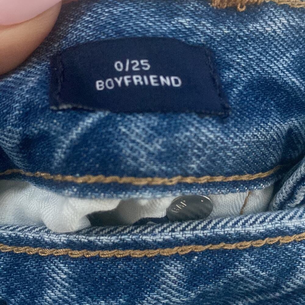 GAP Medium Wash Boyfriend Fit Jeans Size 25 - Picture 6 of 9